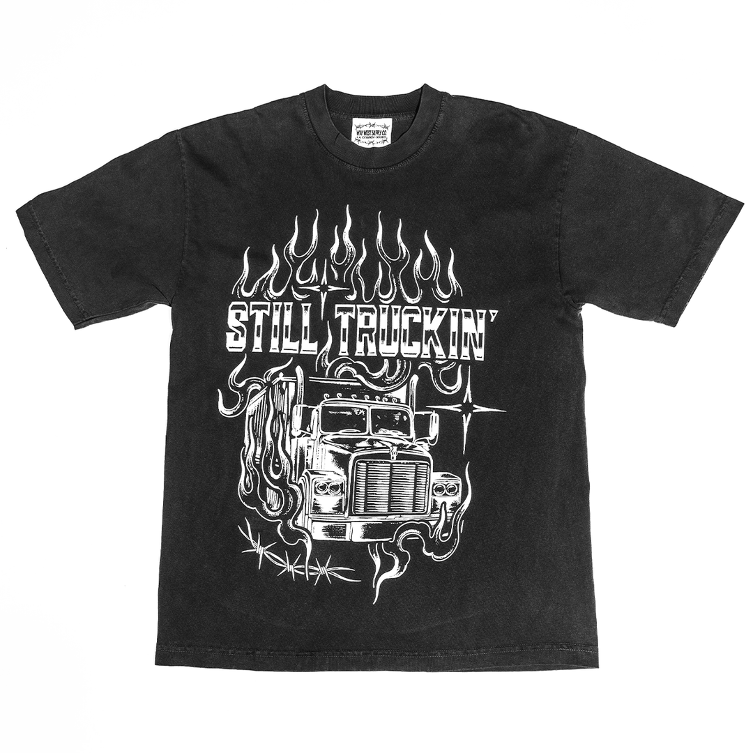 STILL TRUCKIN' TEE (VINTAGE BLACK)