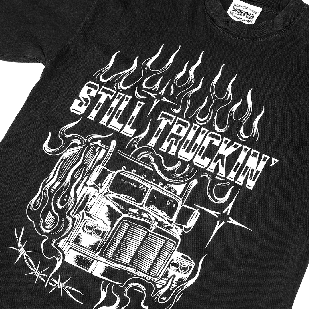 STILL TRUCKIN' TEE (VINTAGE BLACK)