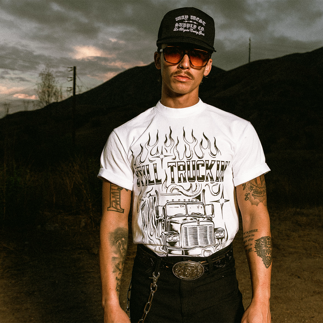 STILL TRUCKIN' TEE (WHITE)
