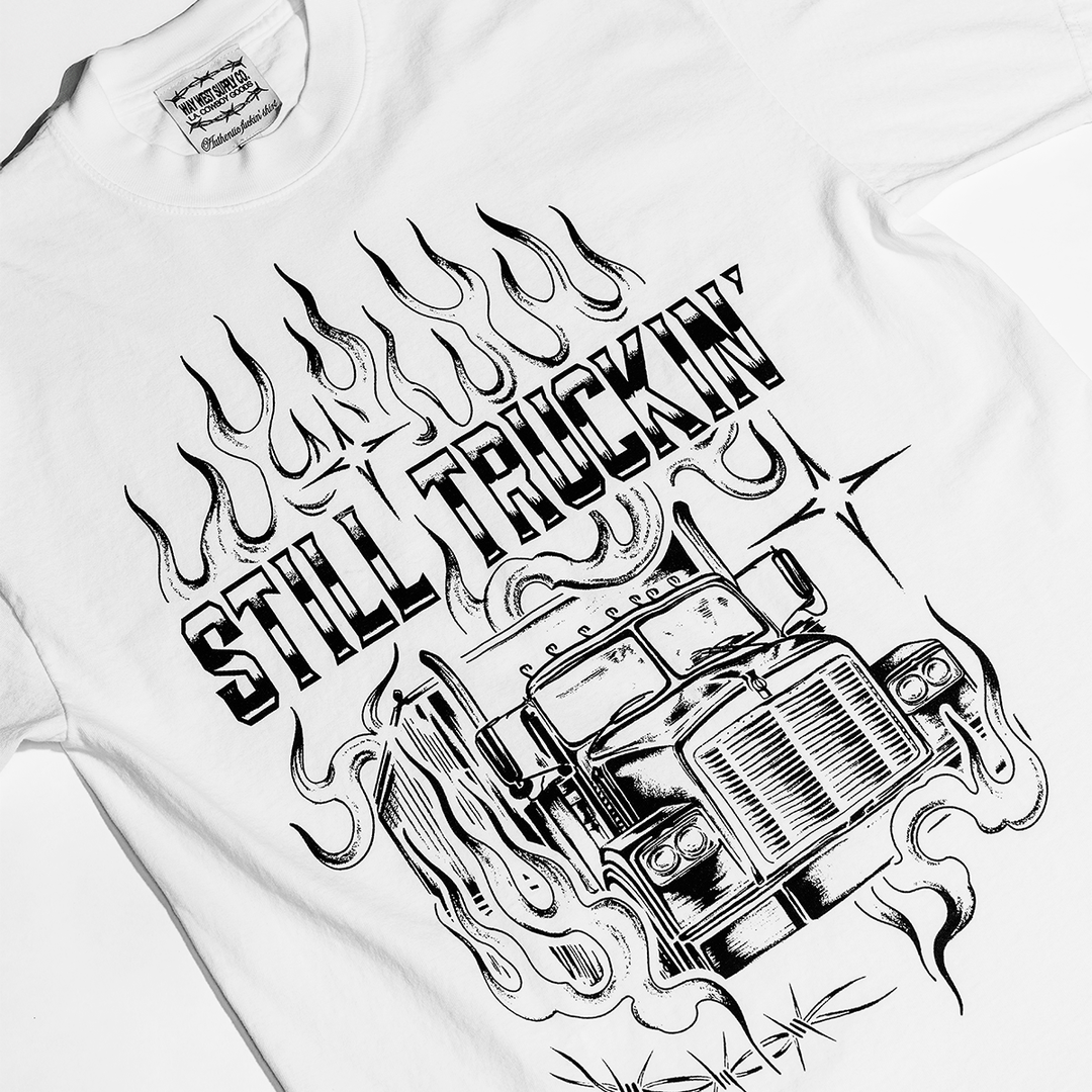STILL TRUCKIN' TEE (WHITE)