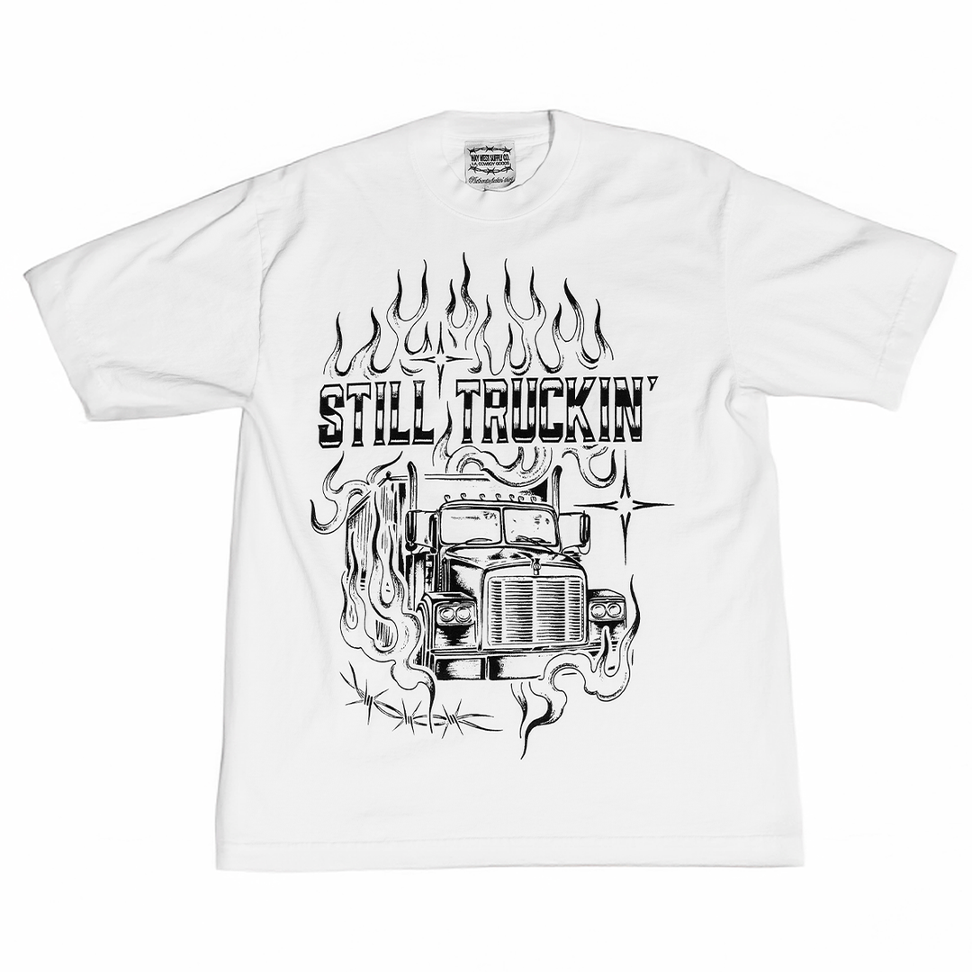 STILL TRUCKIN' TEE (WHITE)