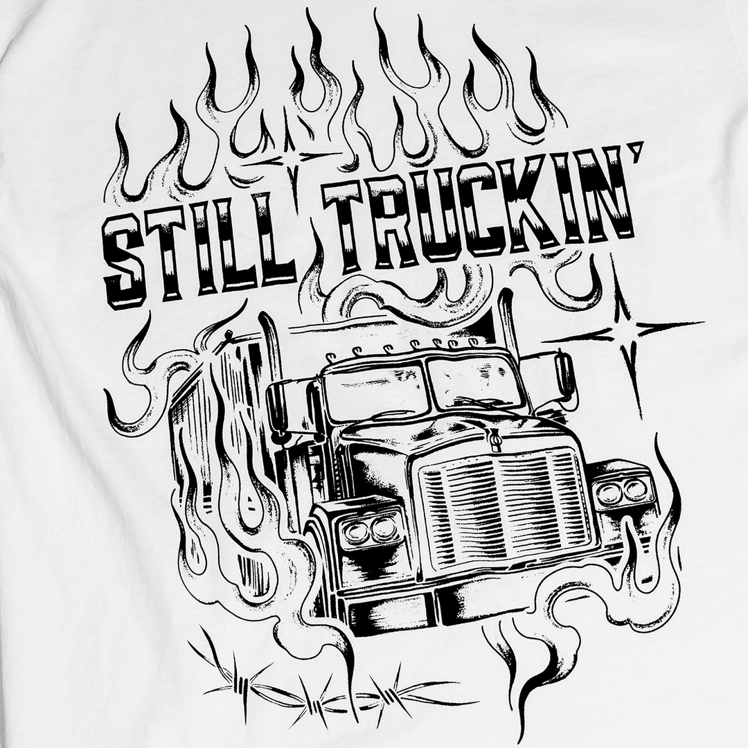 STILL TRUCKIN' TEE (WHITE)