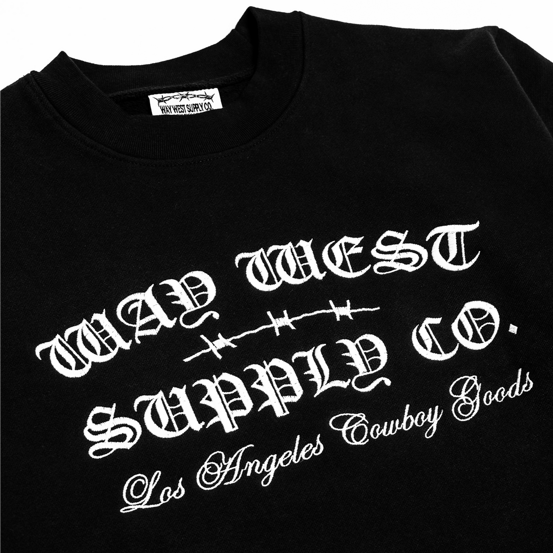 BADLANDS EMBROIDERED CREWNECK